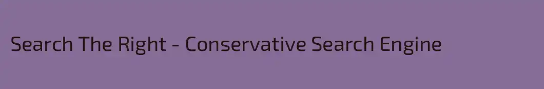 Search The Right - Conservative Search Engine